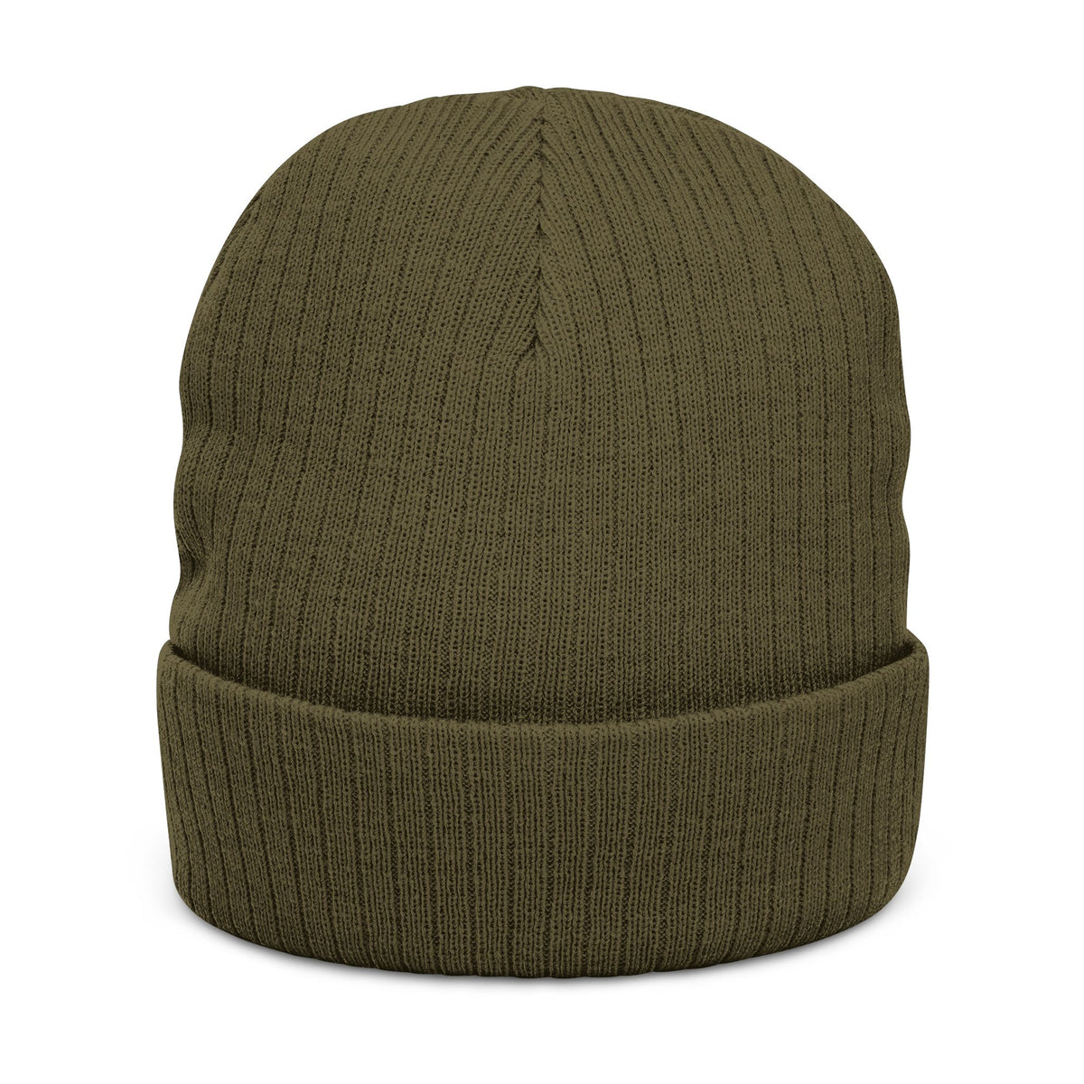 JJ Embroidered Ribbed Knit Beanie