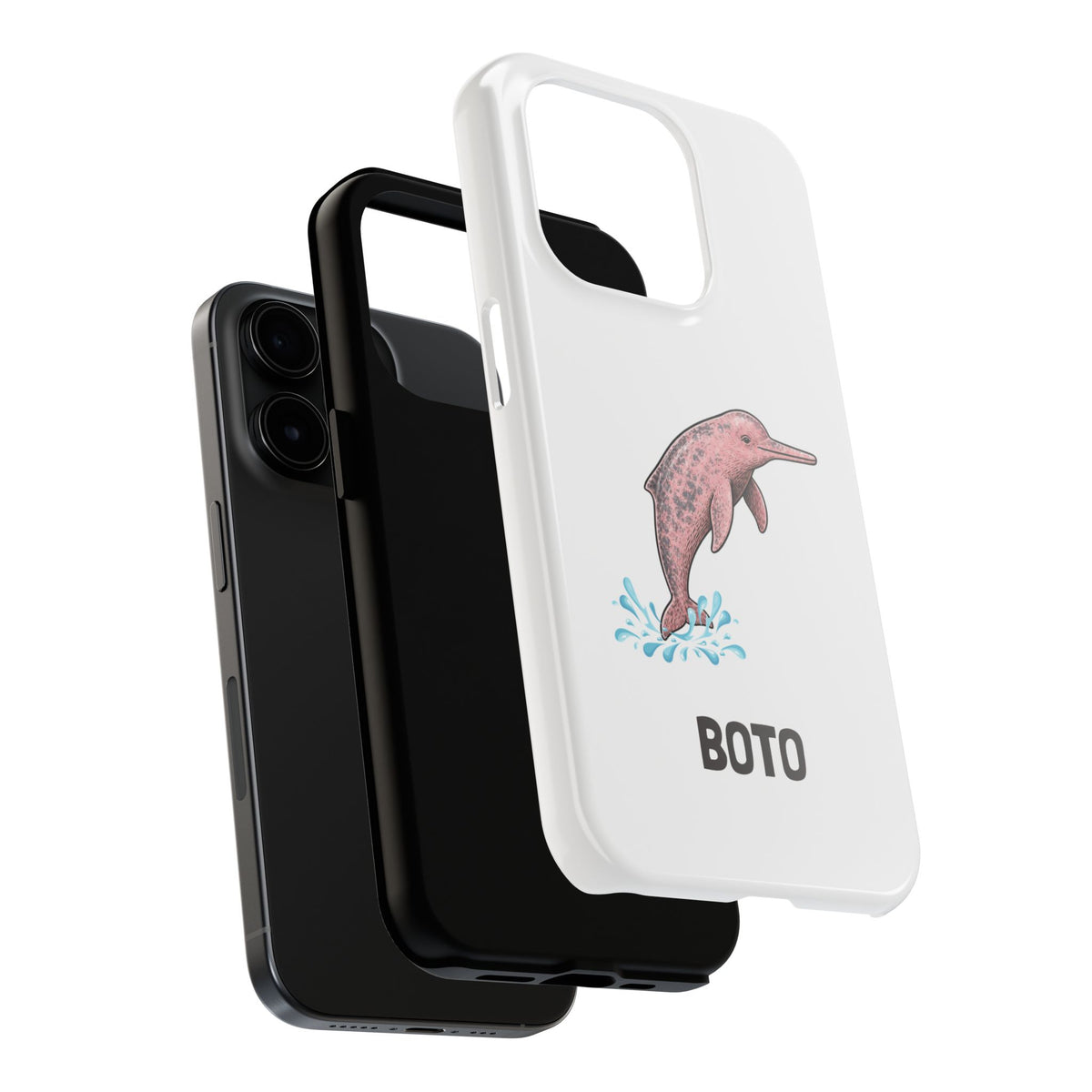 Pink Amazon River Dolphin (BOTO) Protective Phone Cover