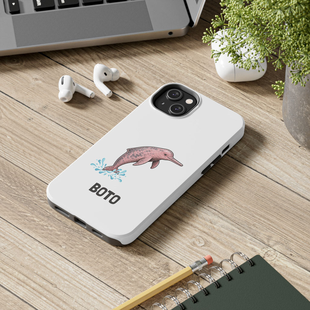 Pink Amazon River Dolphin (BOTO) Protective Phone Cover