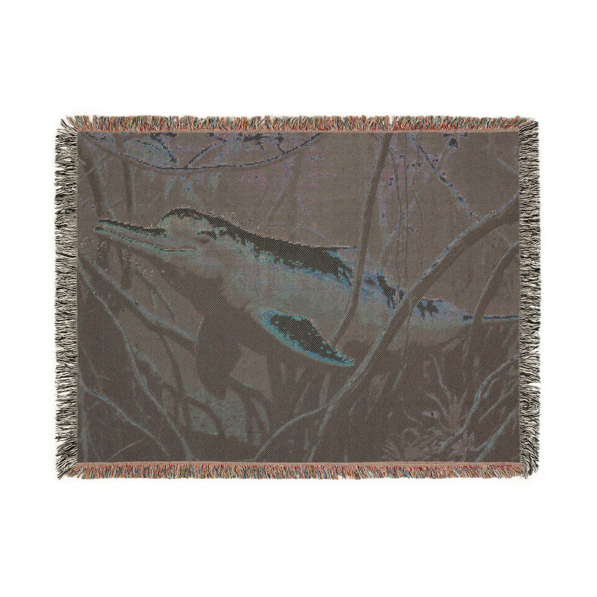 Woven Blanket — Amazon River Dolphin Throw Blanket