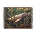 Woven Blanket — Amazon River Dolphin Throw Blanket