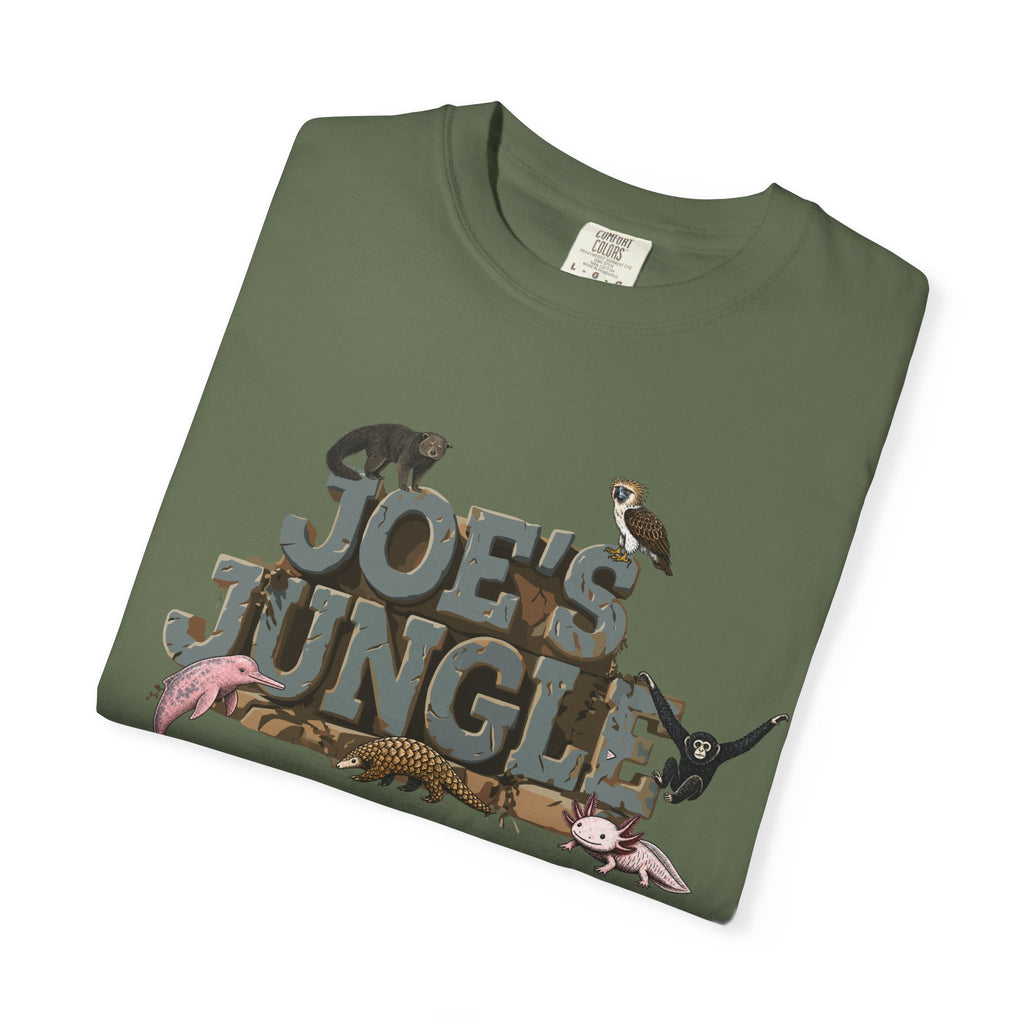 Joe's Jungle First Six Spotline Animals Unisex Garment-Dyed T-shirt