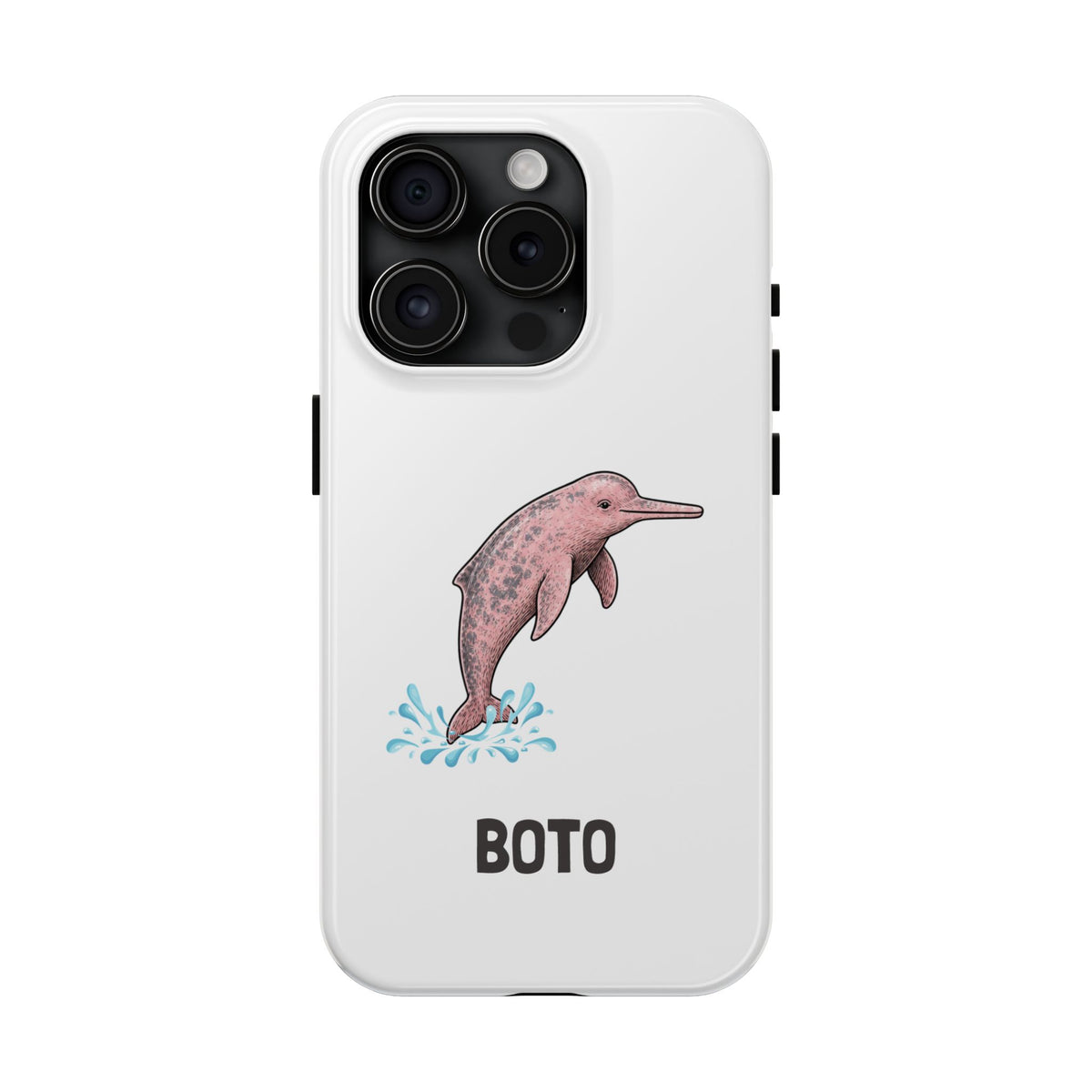 Pink Amazon River Dolphin (BOTO) Protective Phone Cover