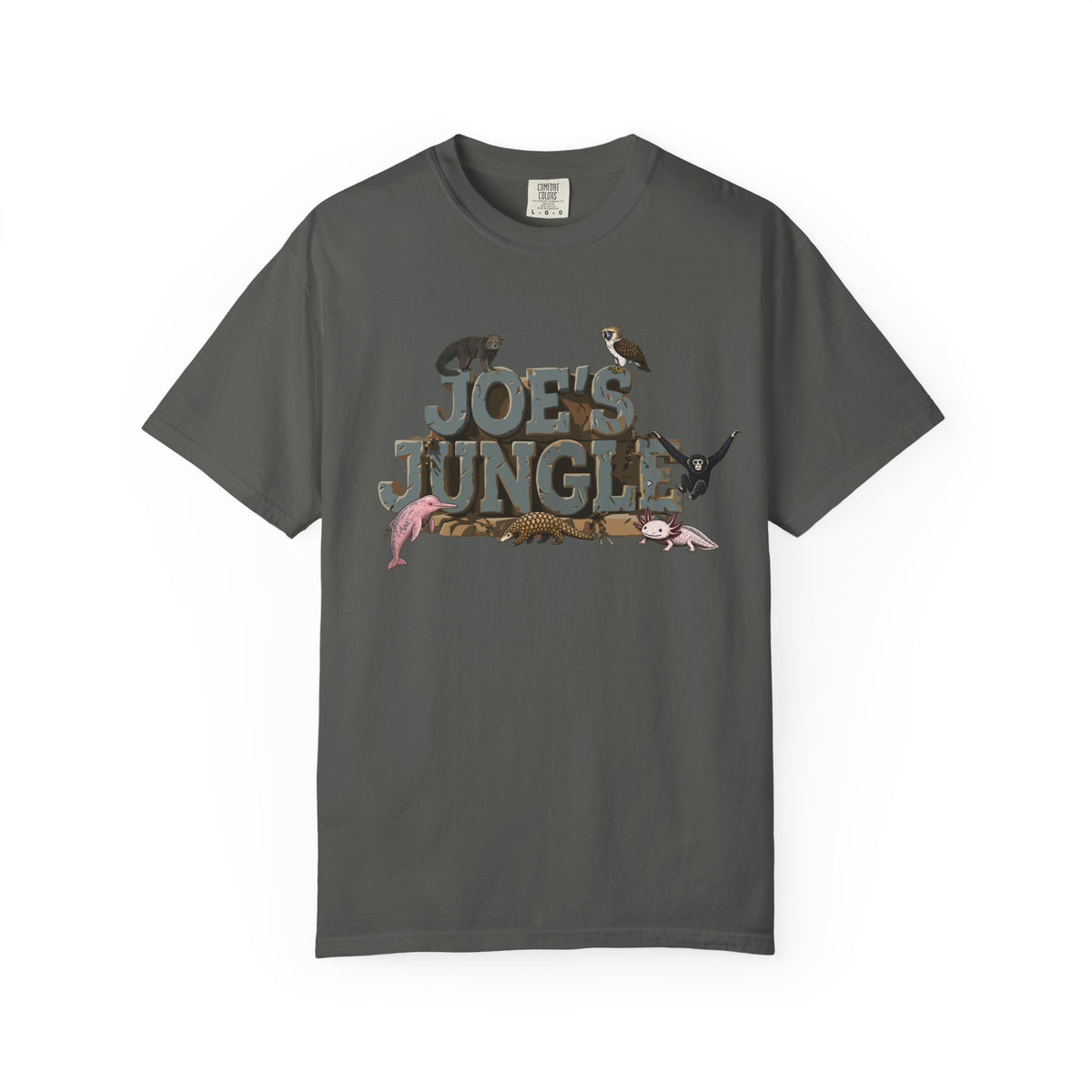 Joe's Jungle First Six Spotline Animals Unisex Garment-Dyed T-shirt