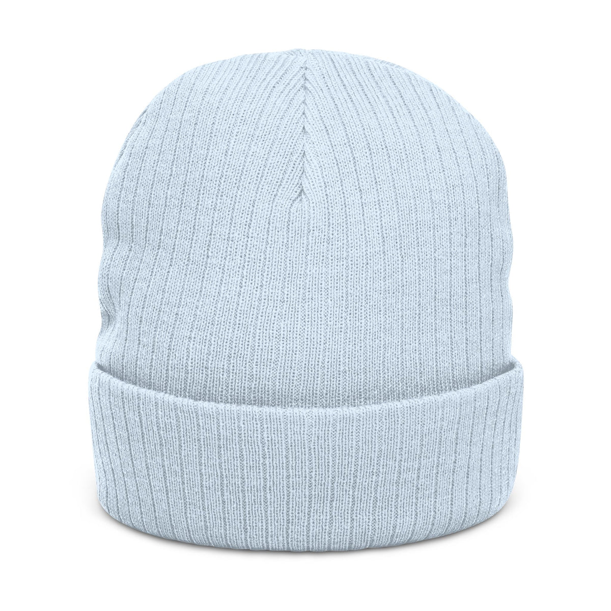 JJ Embroidered Ribbed Knit Beanie