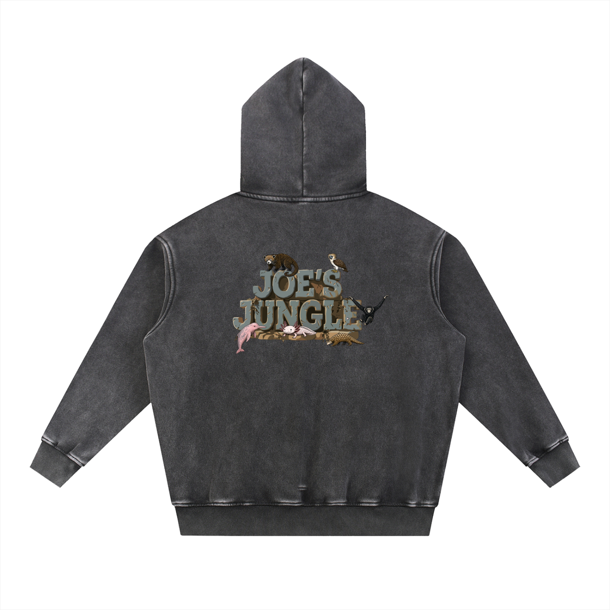 Snow Wash Fleece Oversize Hoodie