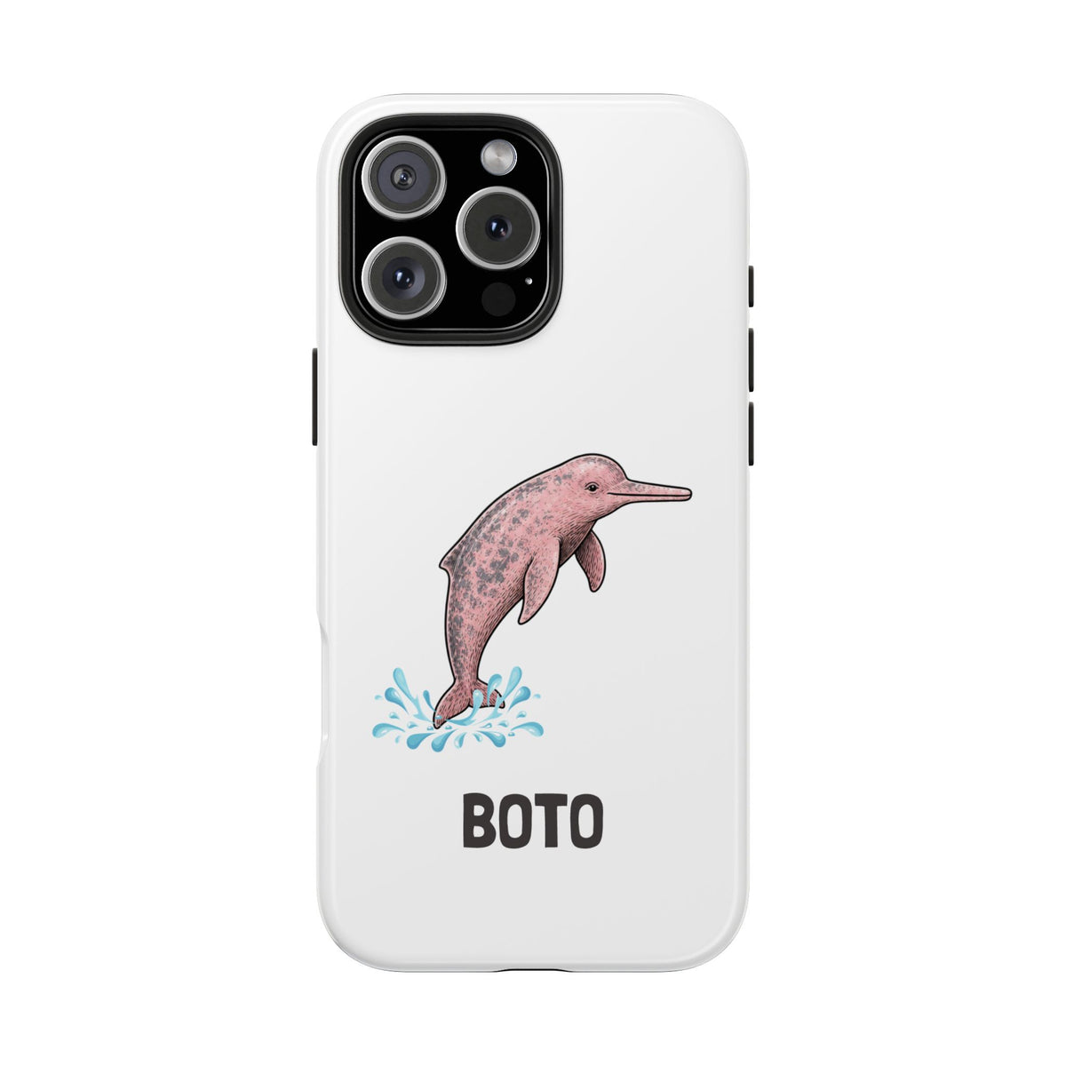 Pink Amazon River Dolphin (BOTO) Protective Phone Cover