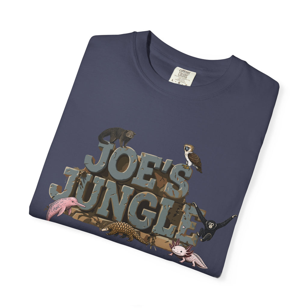 Joe's Jungle First Six Spotline Animals Unisex Garment-Dyed T-shirt