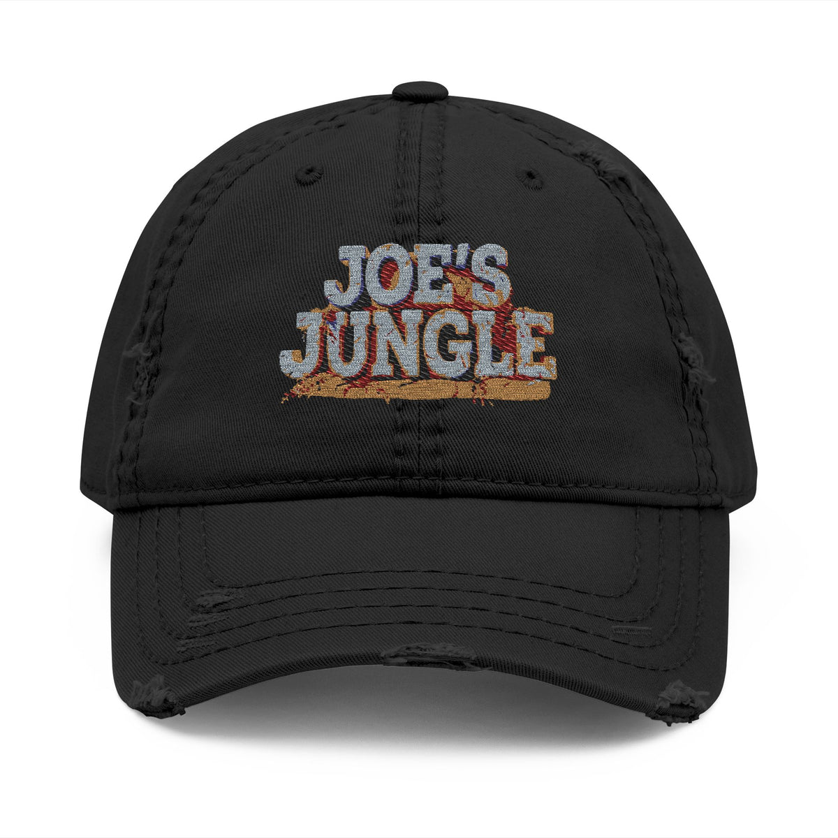 Joe's Jungle Logo Distressed Dad Hat (Embroidery)