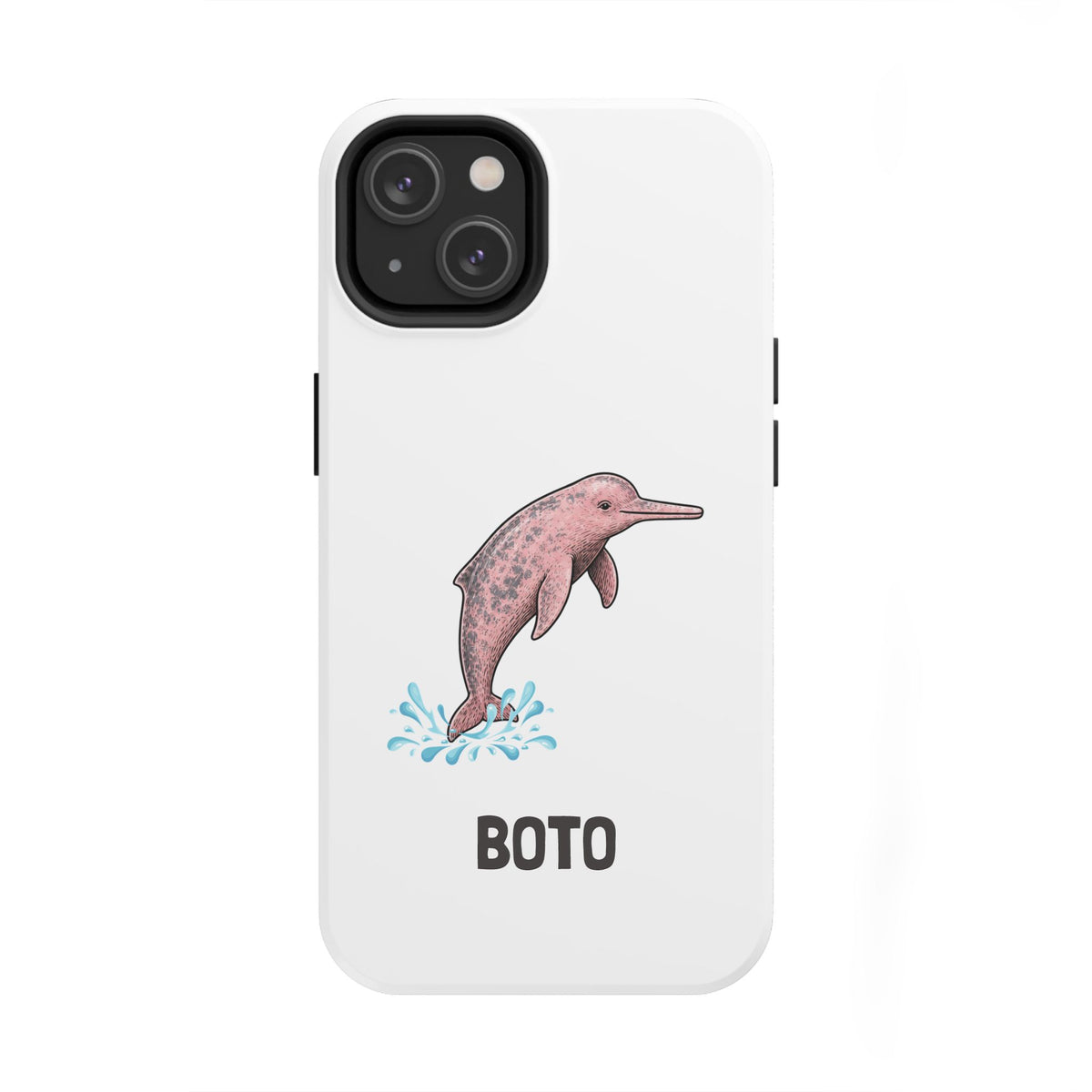 Pink Amazon River Dolphin (BOTO) Protective Phone Cover