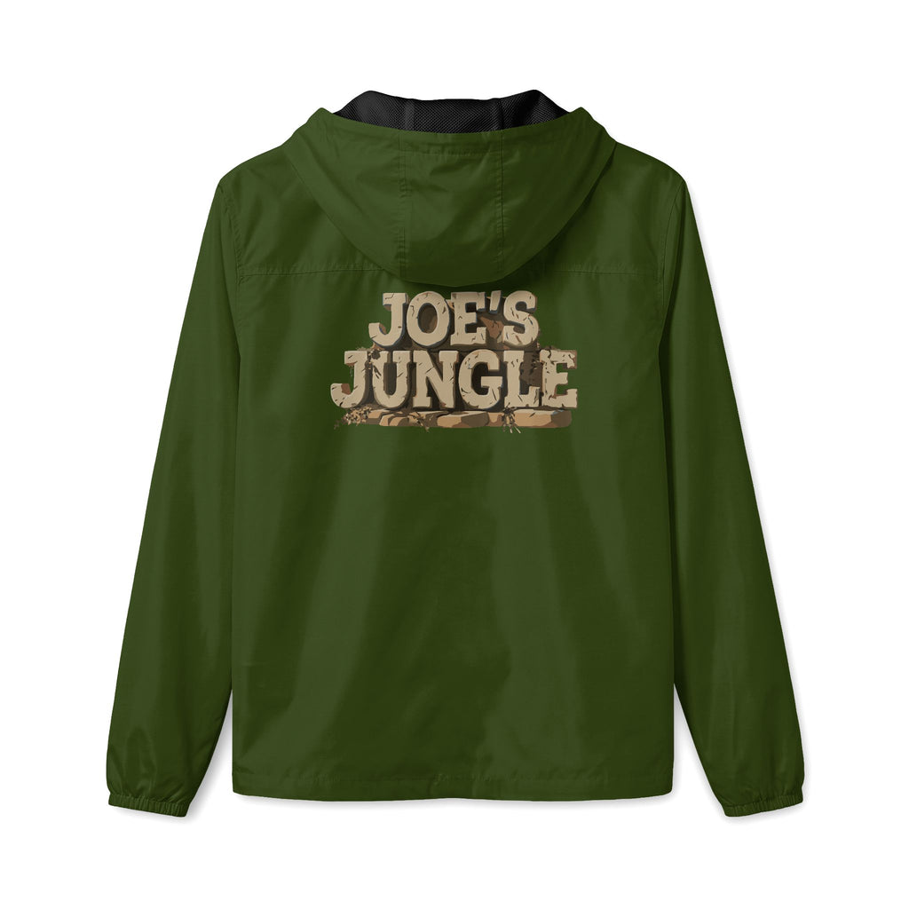Jungle Initials Lightweight Quarter-Zip Windbreaker Jacket