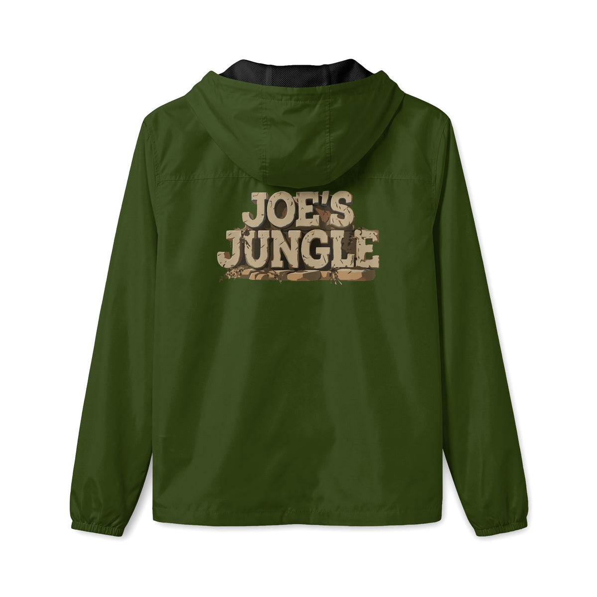 Jungle Initials Lightweight Quarter-Zip Windbreaker Jacket