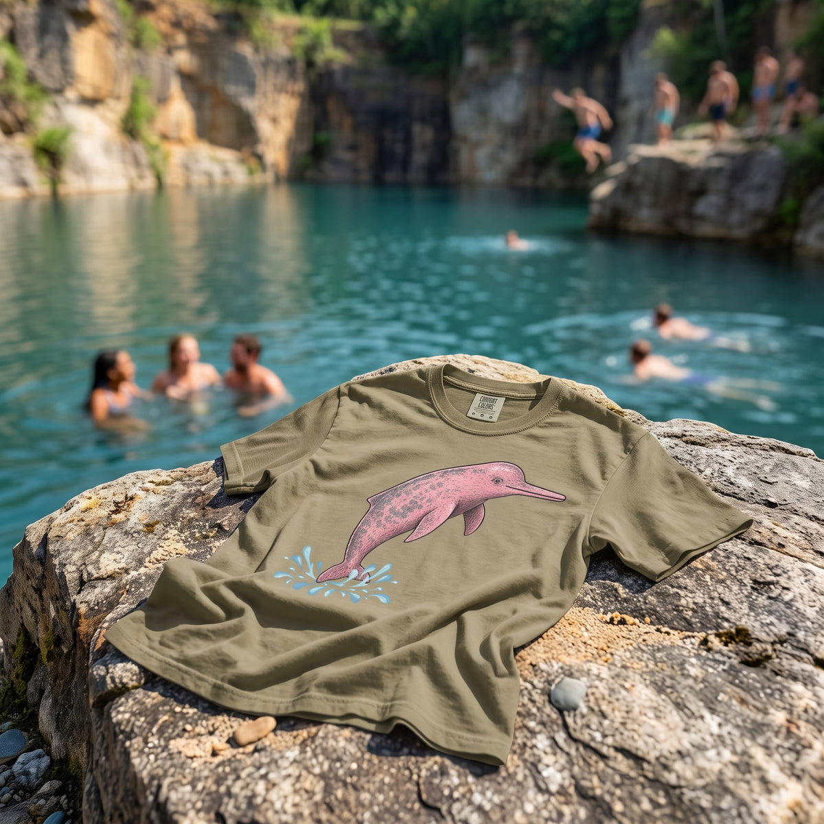 Amazon River Dolphin Unisex Garment-Dyed Comfort Colors T-shirt