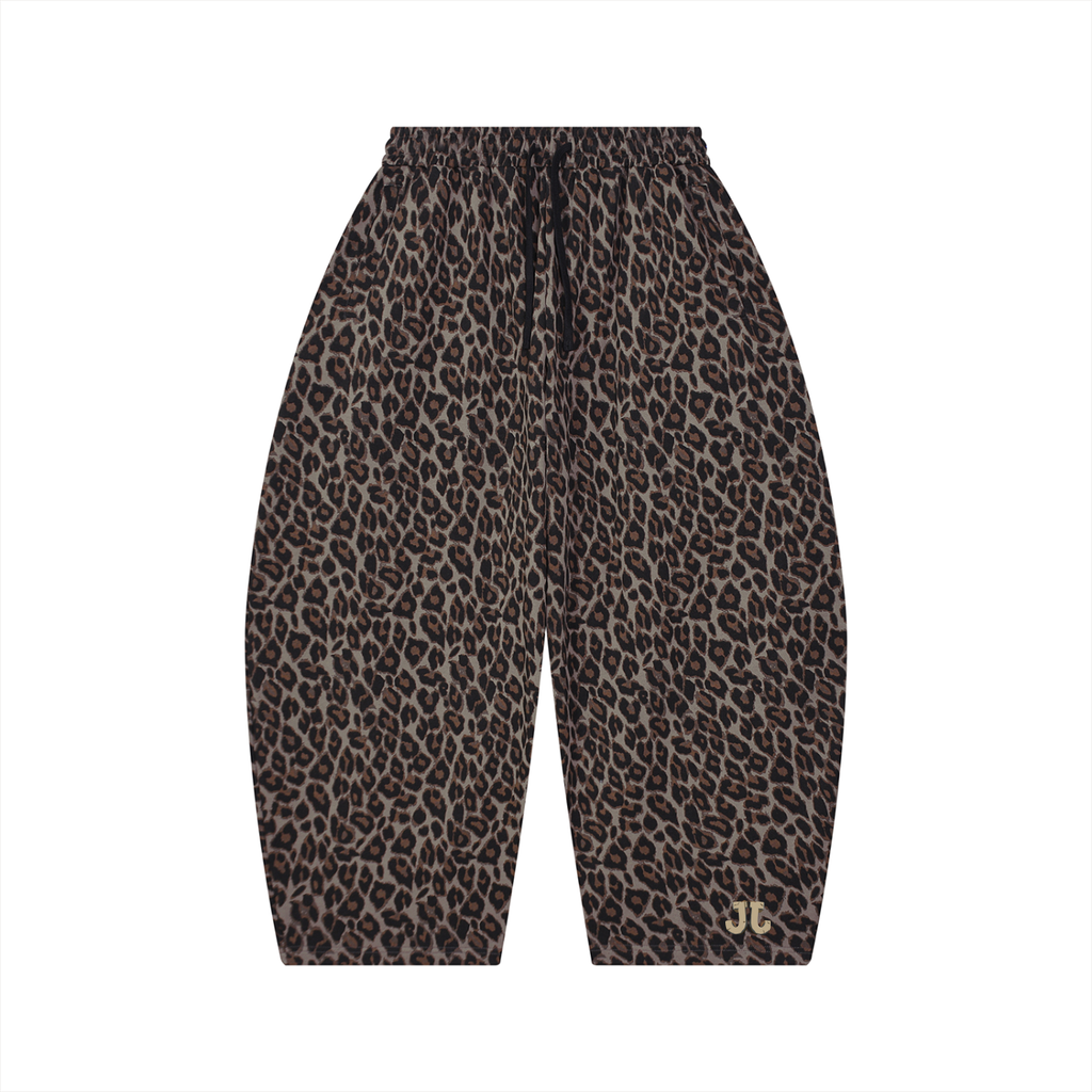 Joe's Jungle Unisex Leopard Barrel Leg Sweatpants