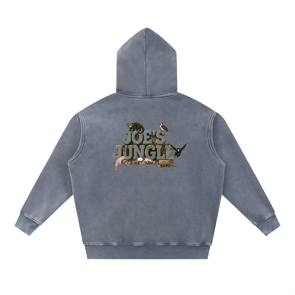 Snow Wash Fleece Oversize Hoodie
