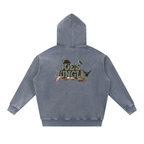 Snow Wash Fleece Oversize Hoodie